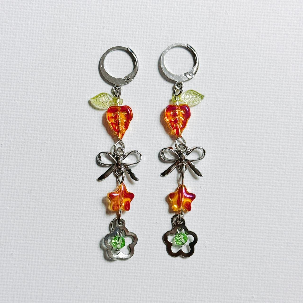 fall beaded earrings π