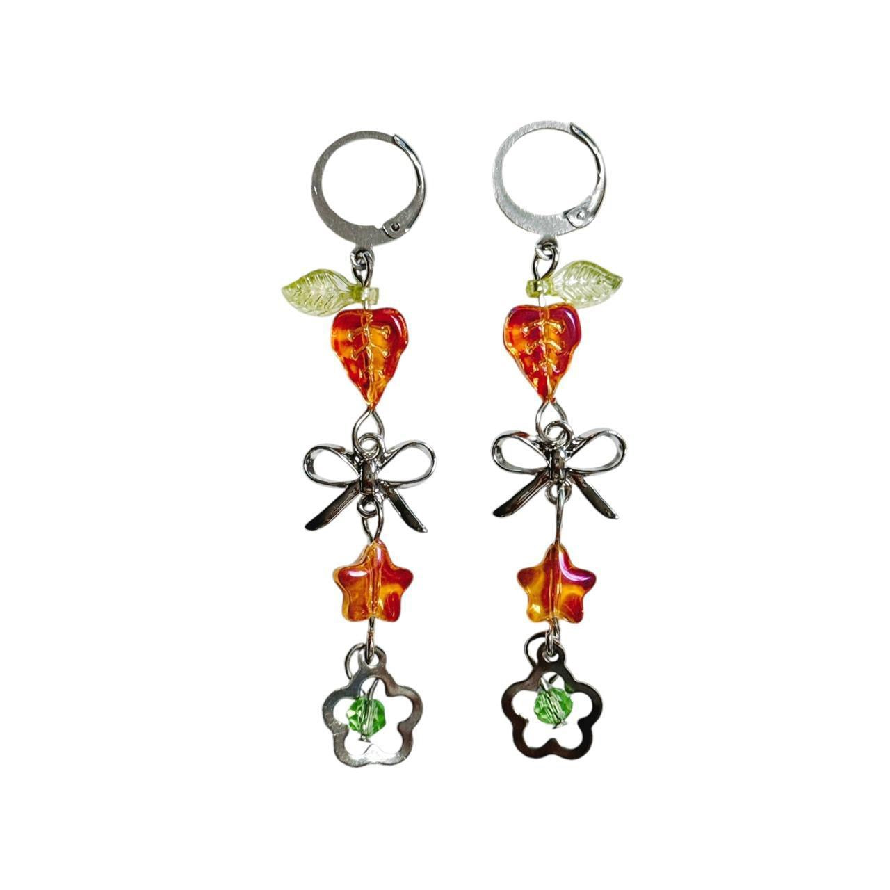 fall beaded earrings π