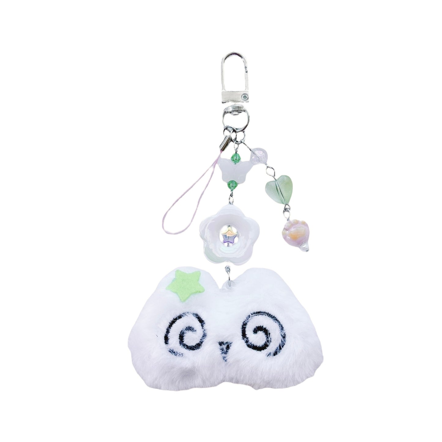 loopy kitty plush keychains