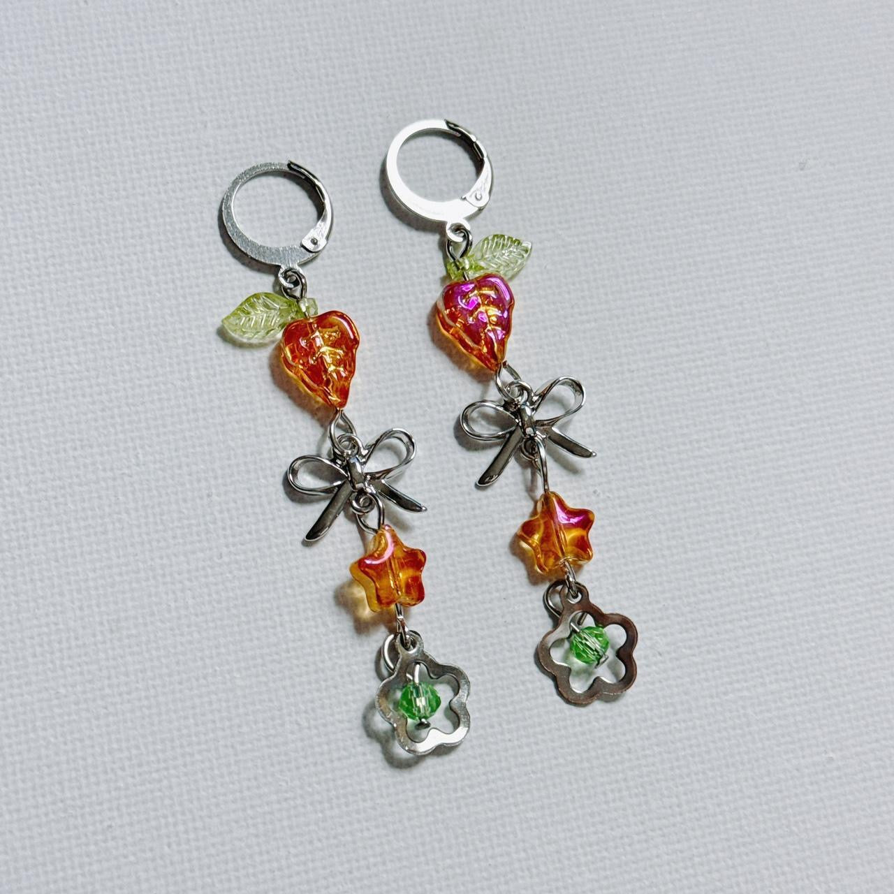 fall beaded earrings π