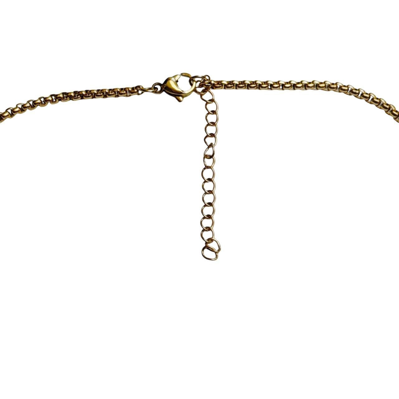 gold teddy bear necklace
