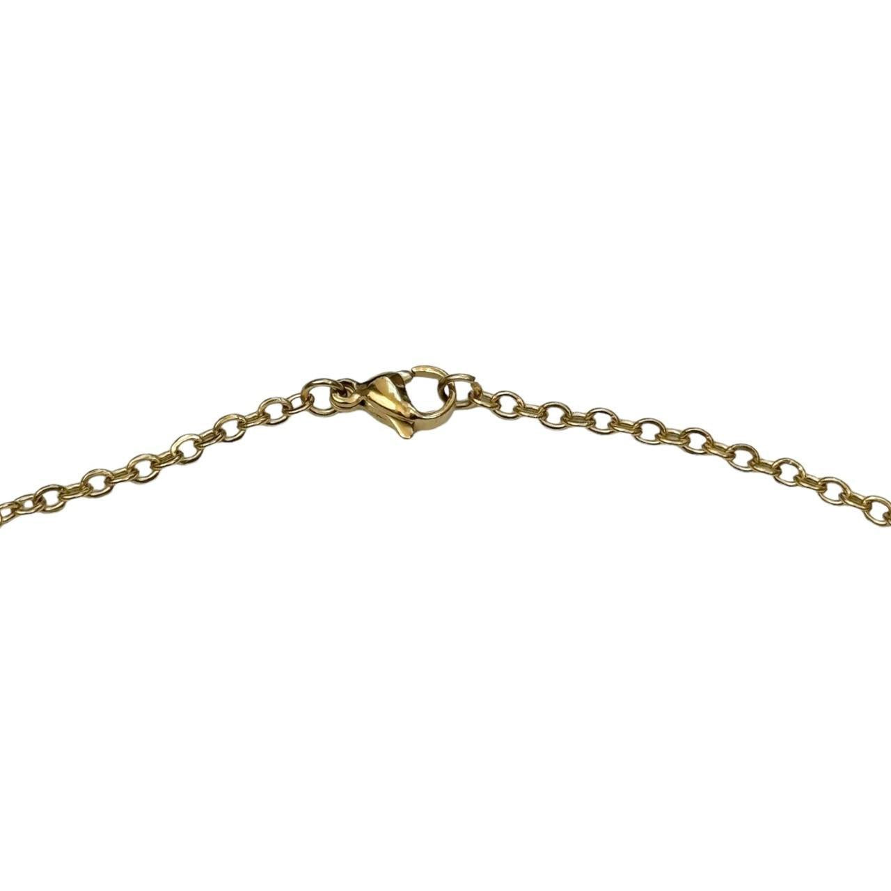 Gold Rhinestone Bow Necklace