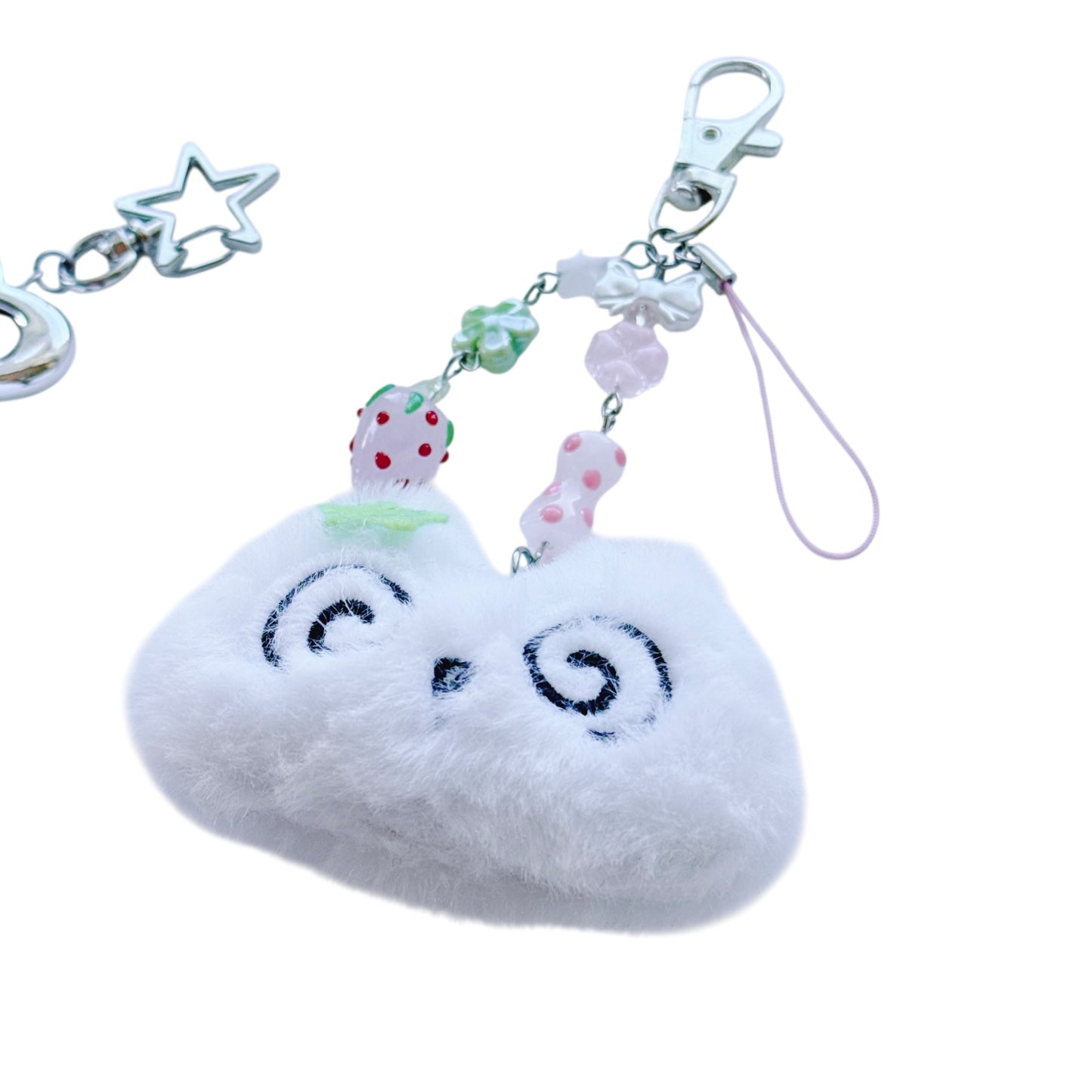 loopy kitty plush keychains