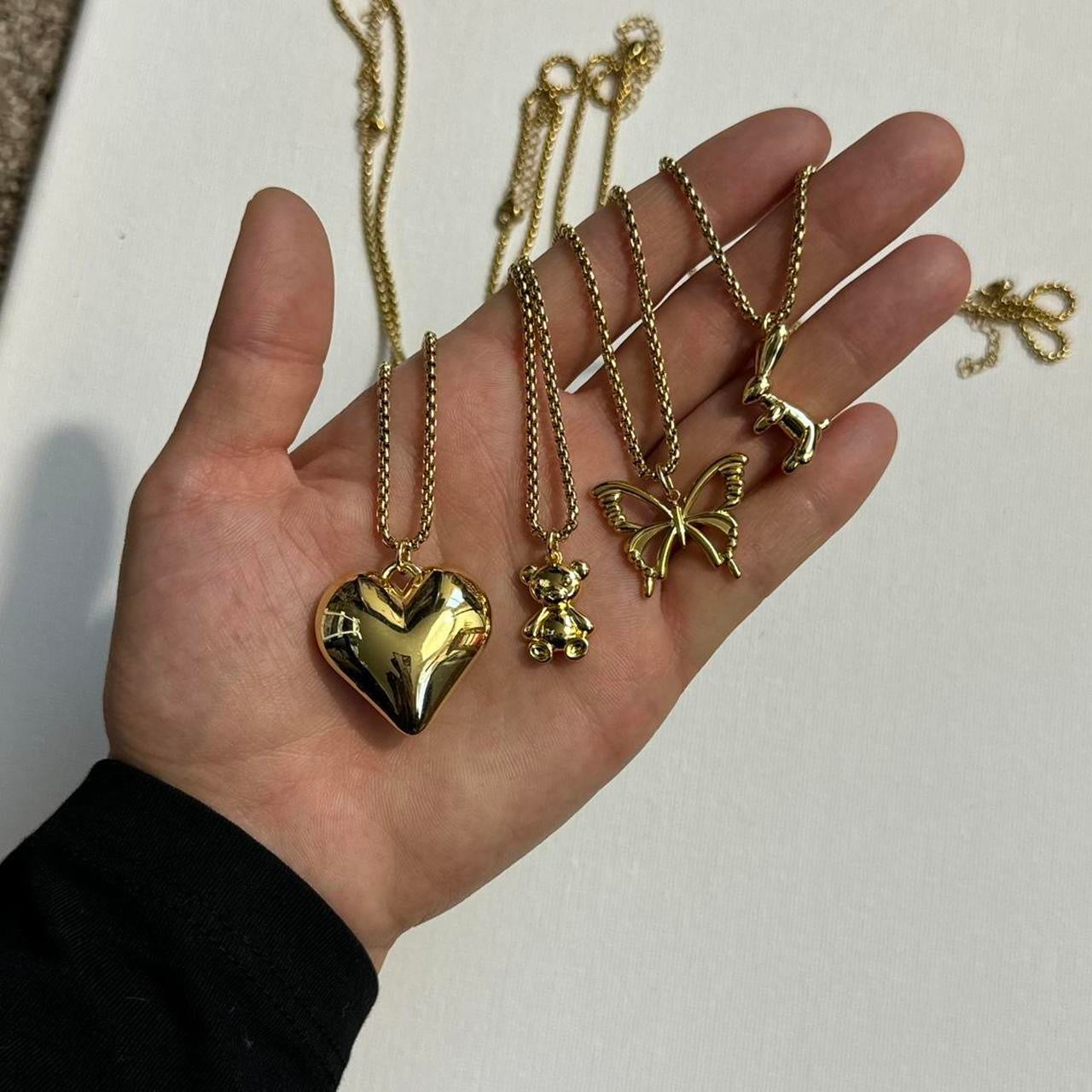 gold butterfly necklace