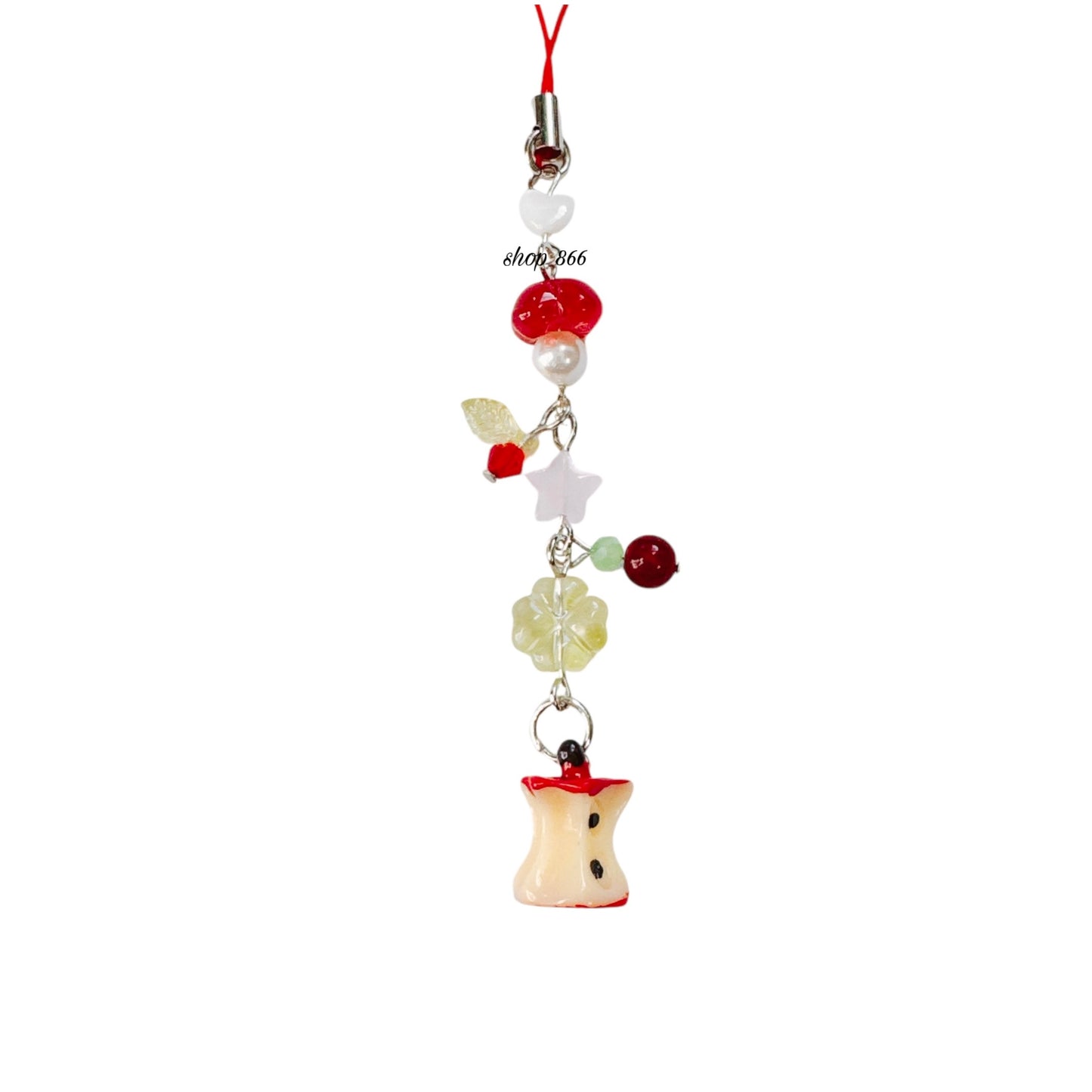 apple core phone charm π