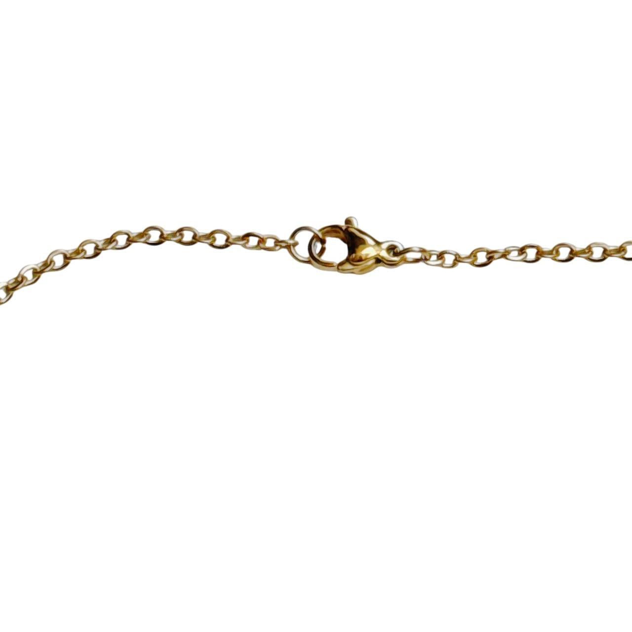 gold shell heart necklace