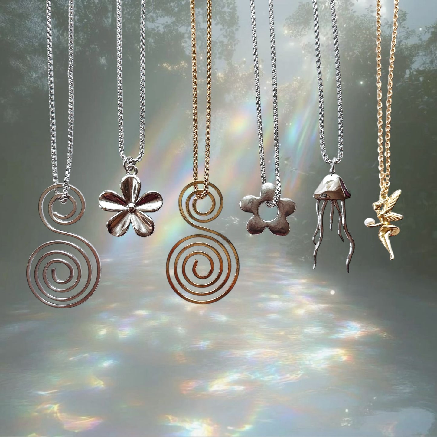 gold fairy necklace