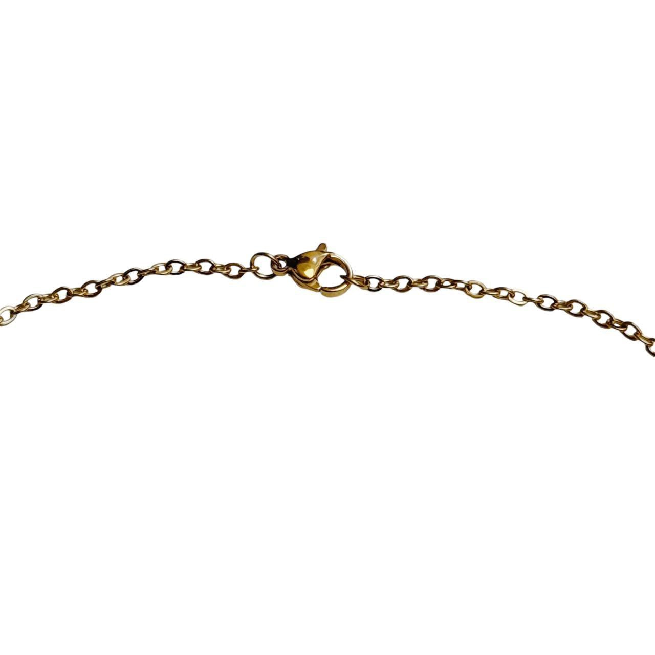 gold rhinestone bow necklace
