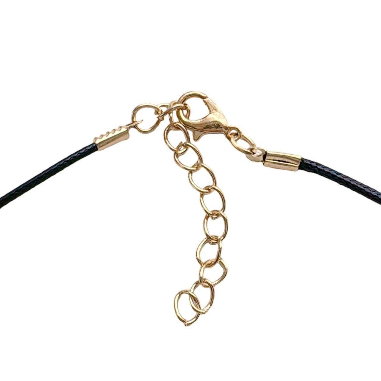 Gold Spiral Cord Necklace