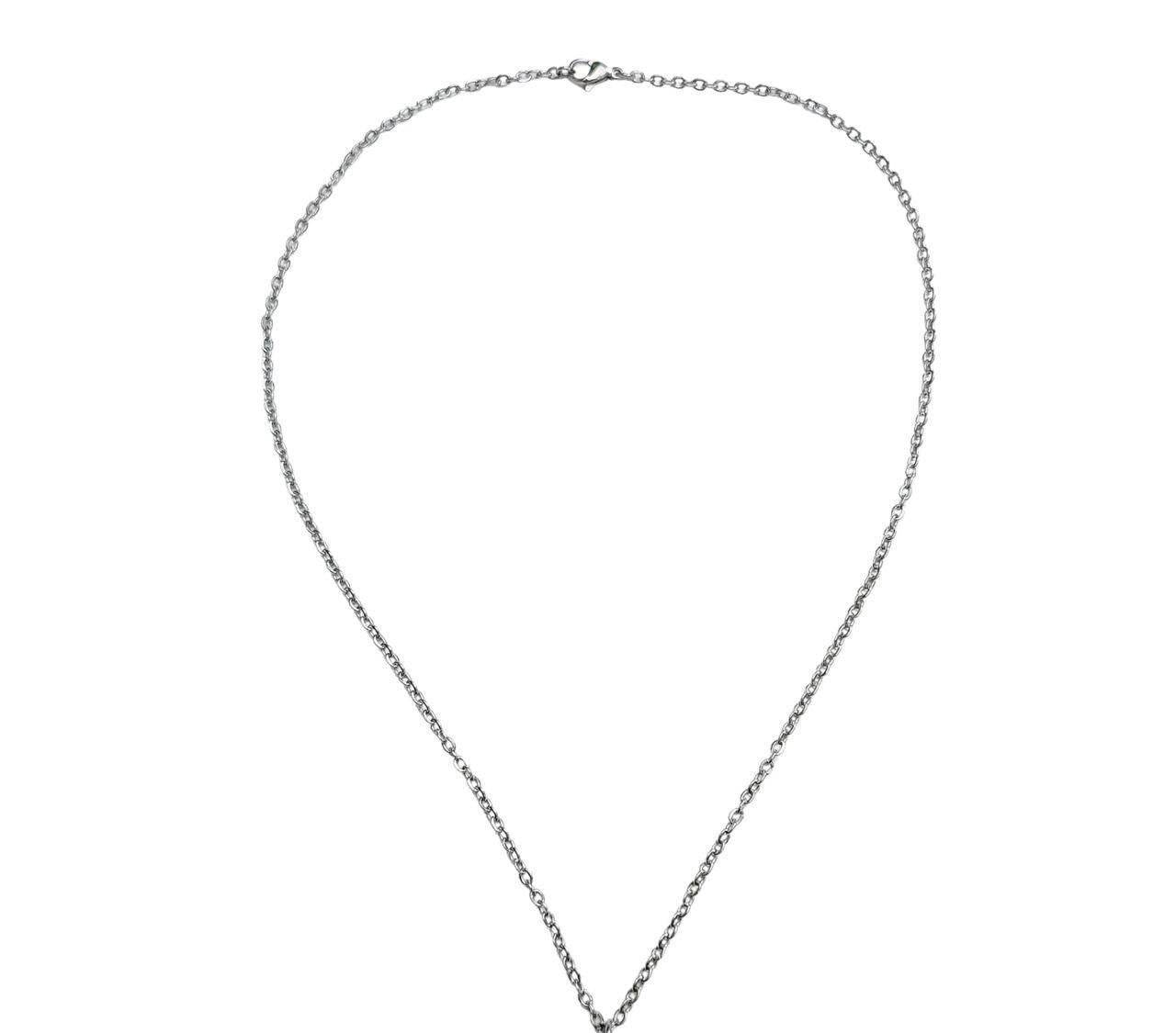 Grunge Rhinestone Cross Necklace