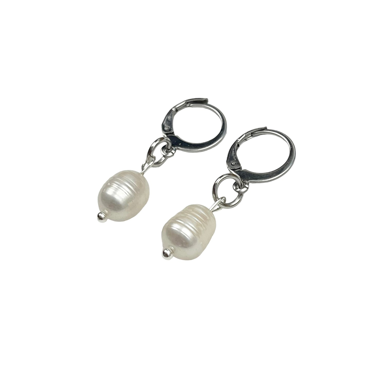 Silver Freshwater Pearl Earrings