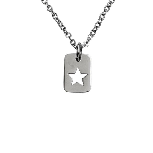 silver star necklace