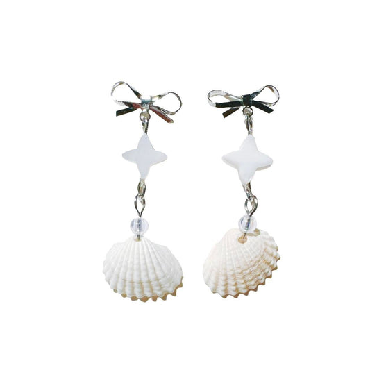 Bow Seashell Earrings