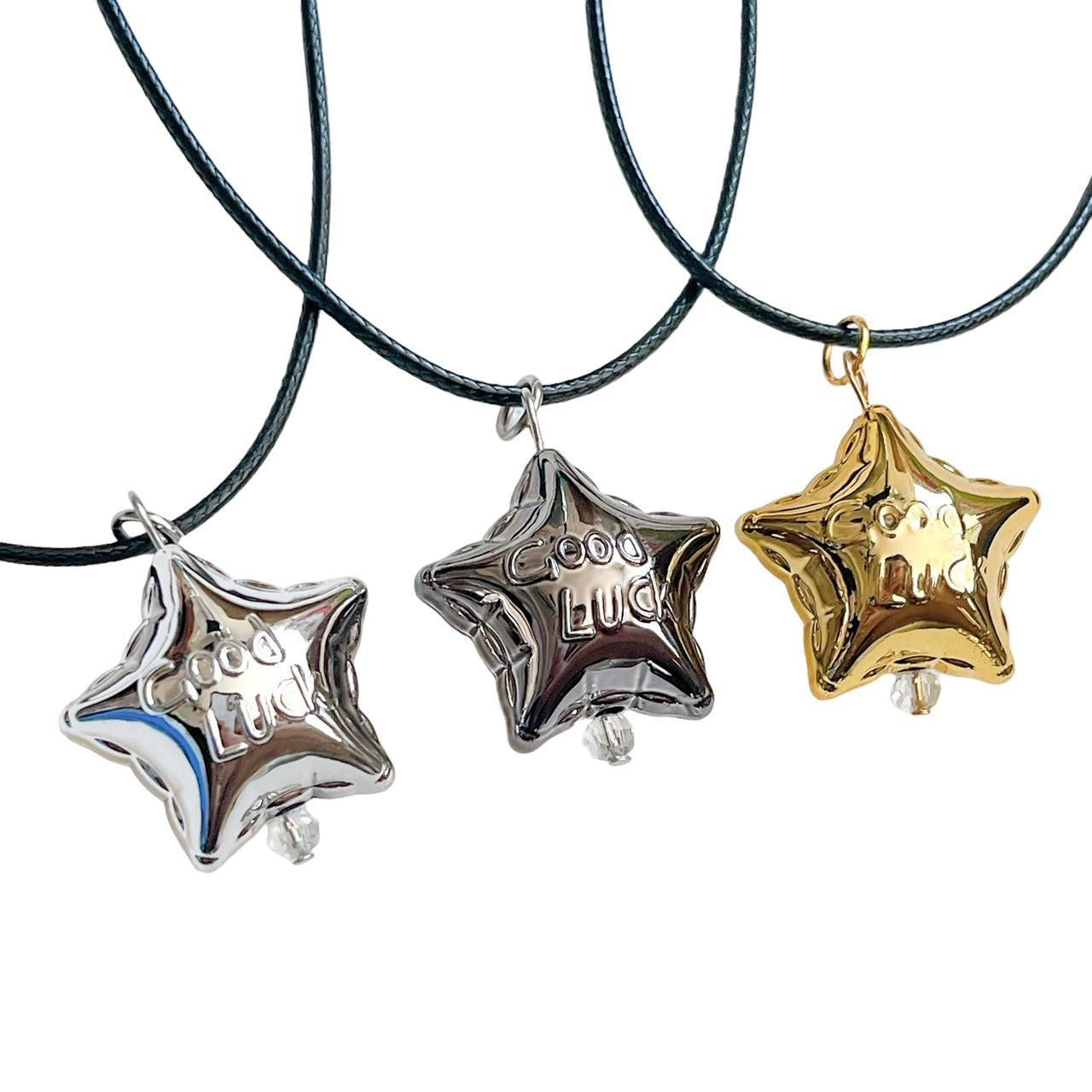 Gold Good Luck Star Necklace