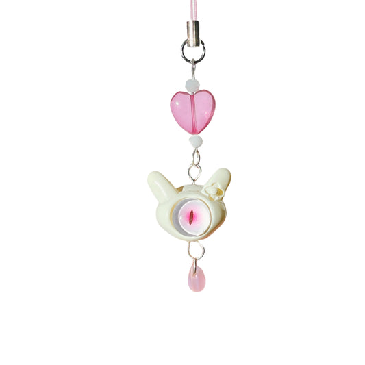 Eyeball Bunny Phone Charm