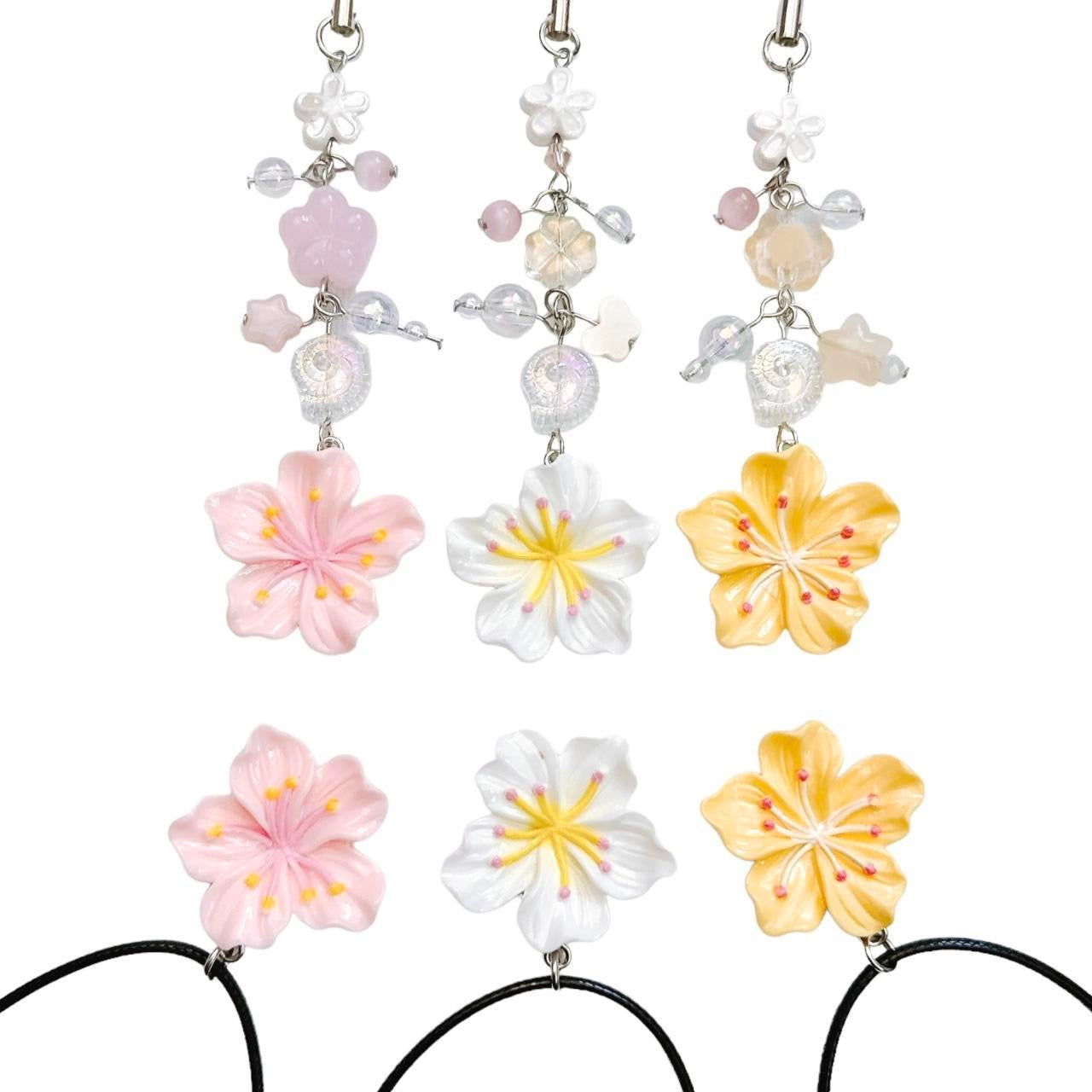 White Flower Charm