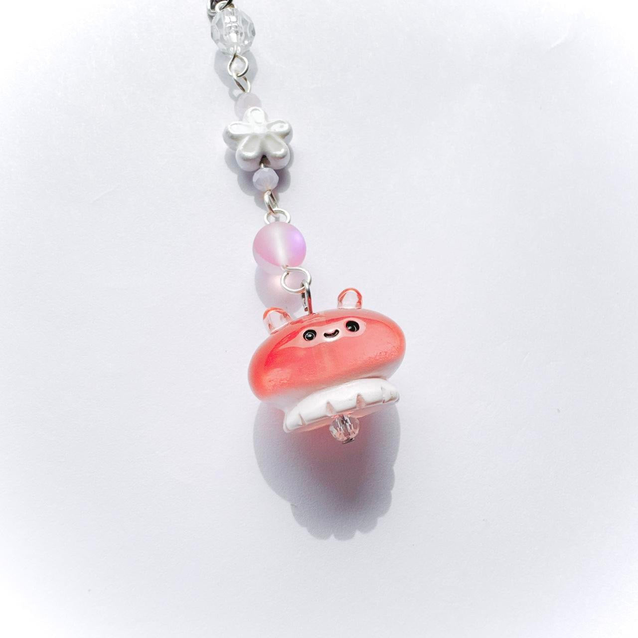 Pink Jelly Phone Charm