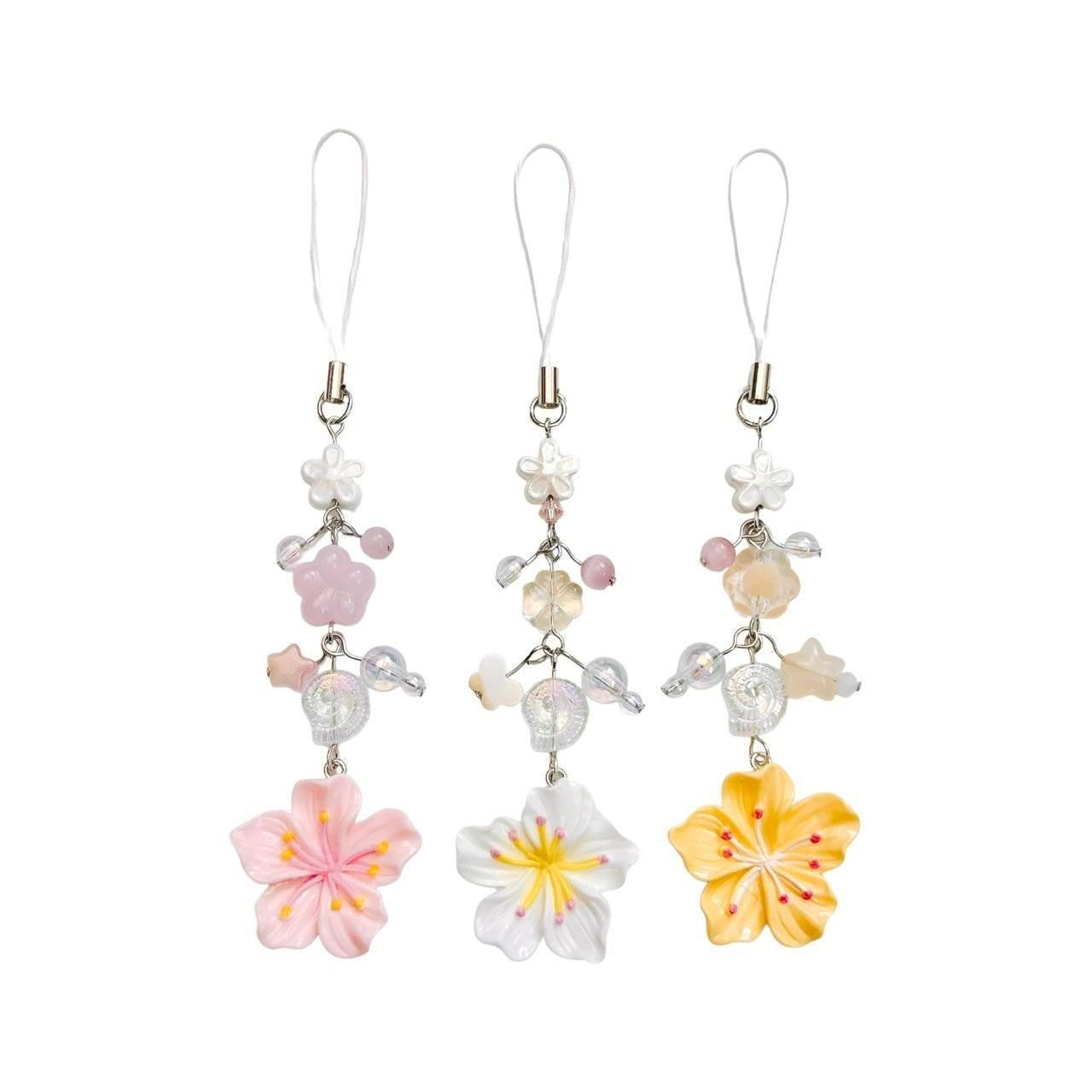 White Flower Charm