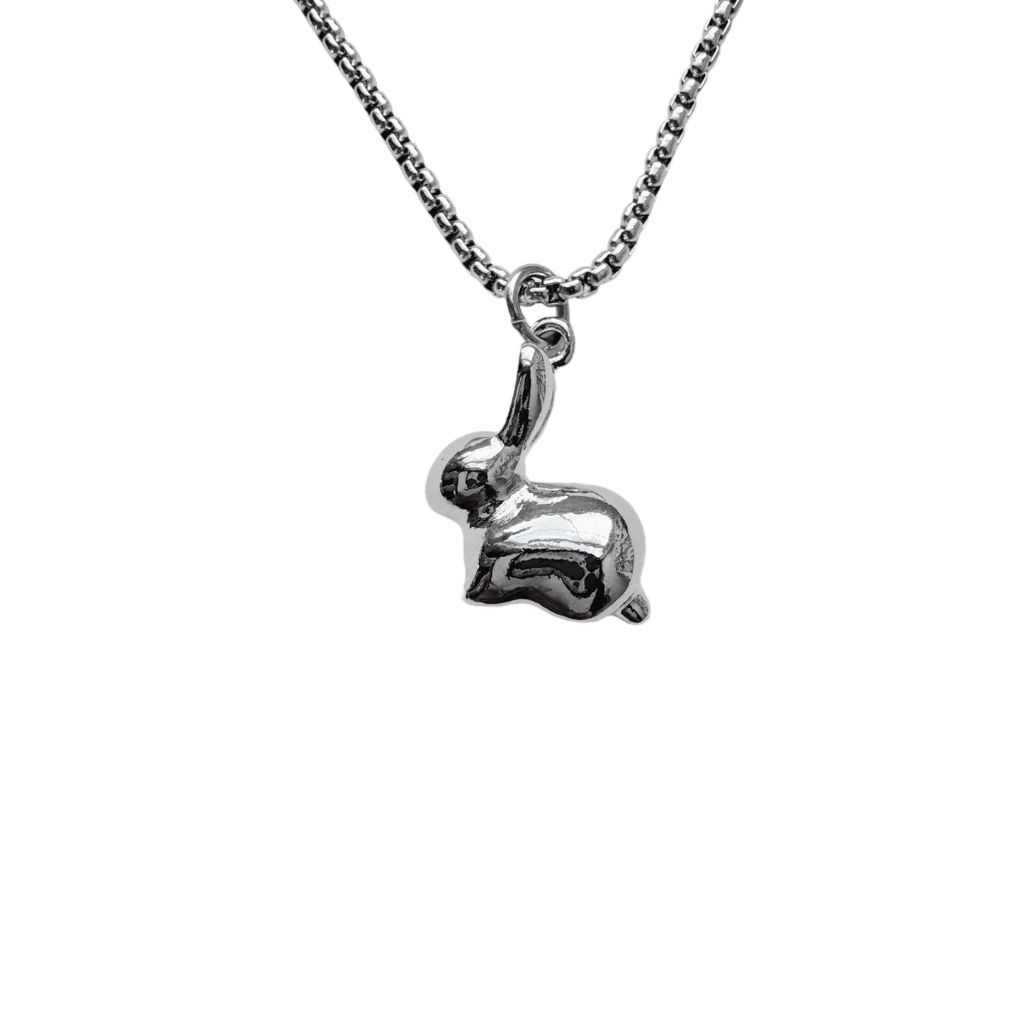 Silver Bunny Necklace