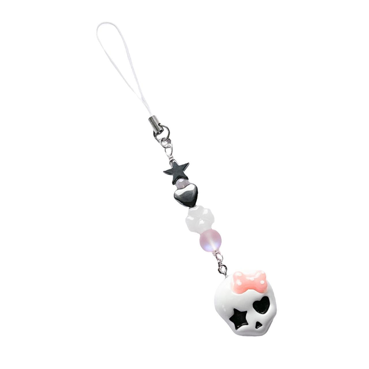 Emo Skull Phone Charm