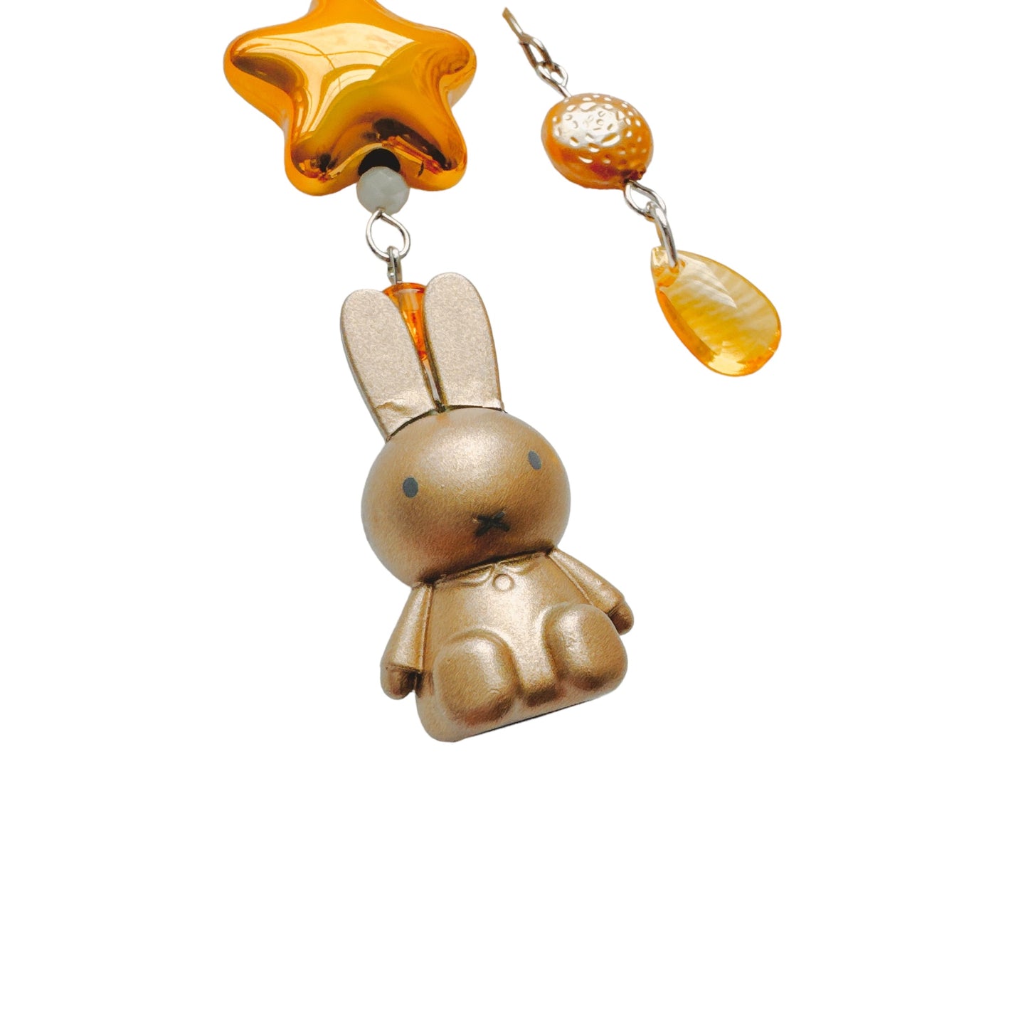 Gold Miffy Keychain