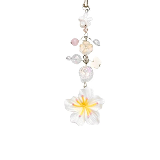 White Flower Charm