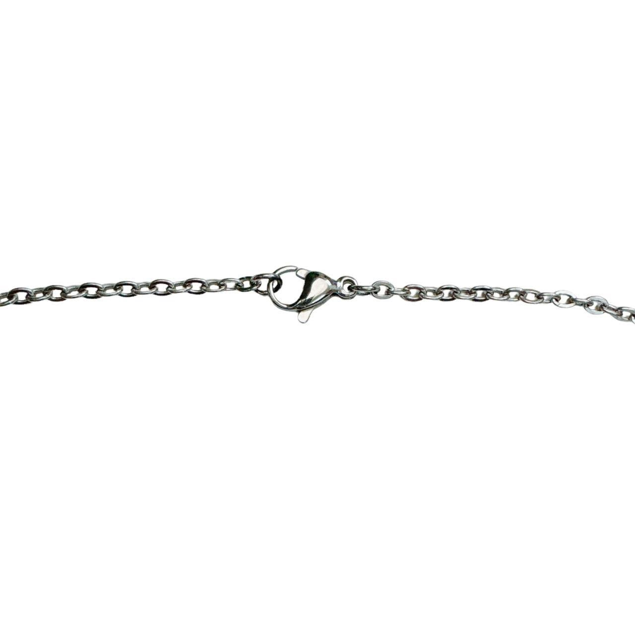 Silver Heart Key Necklace