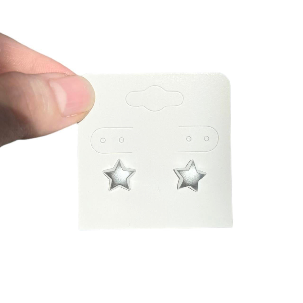 Silver Star Stud Earrings