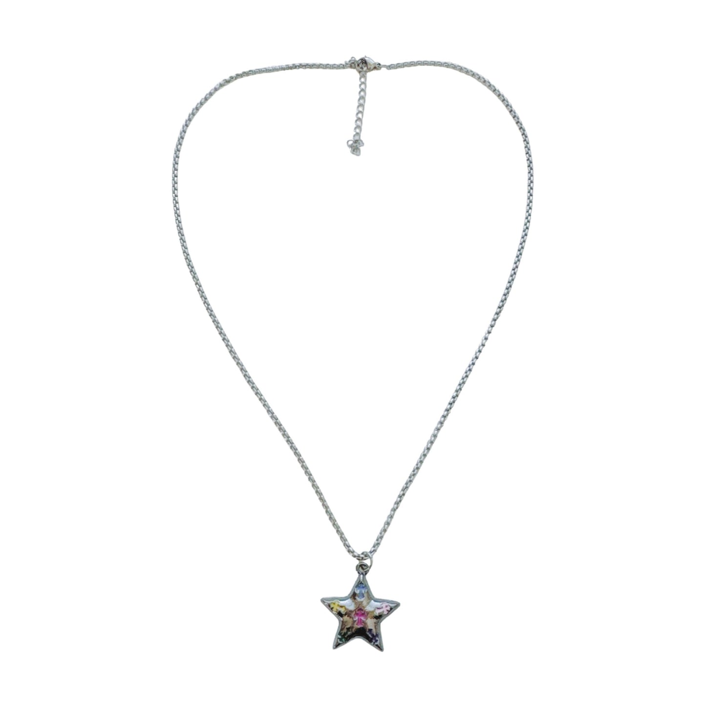 Star Cross Silver Necklace