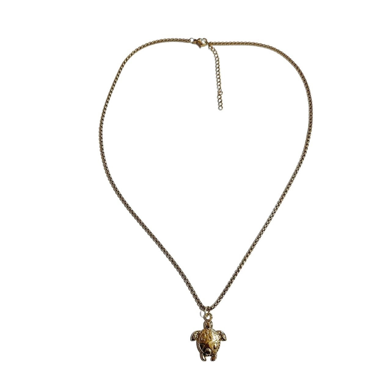 gold sea turtle necklace