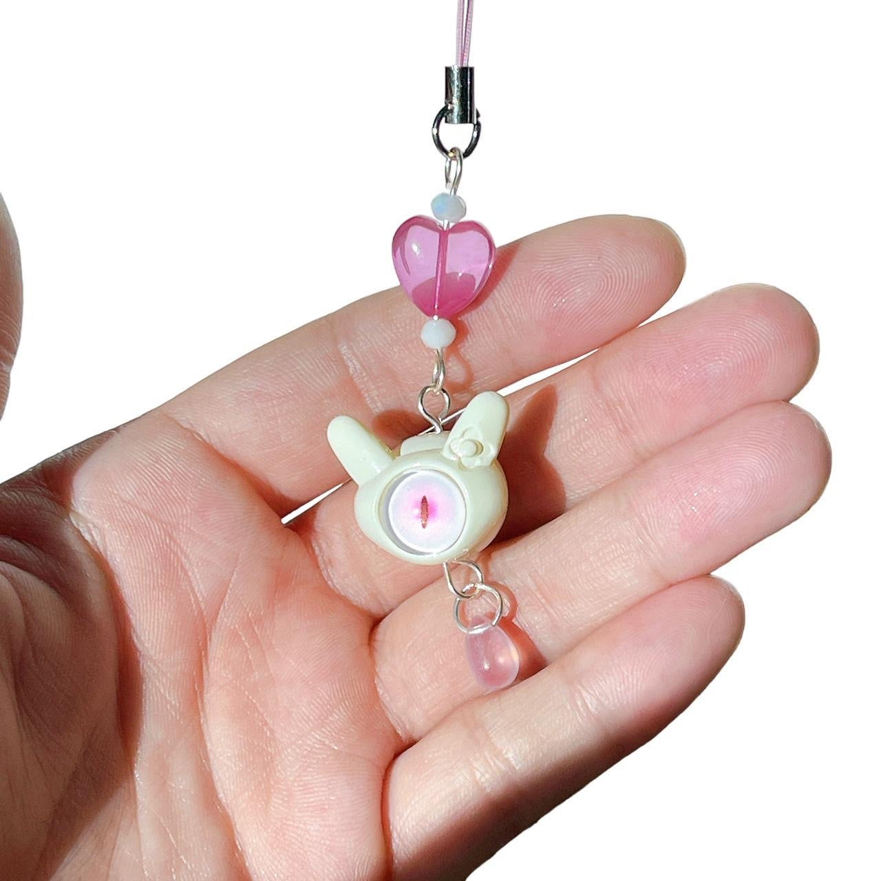 Eyeball Bunny Phone Charm