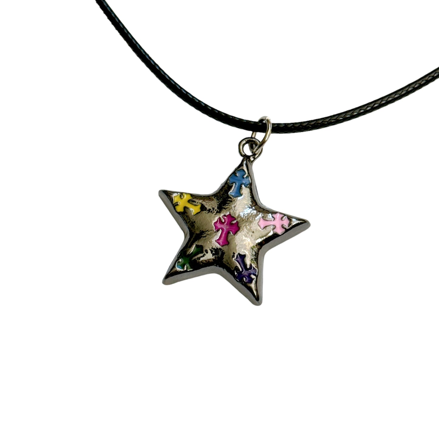 Star Cross Cord Necklace