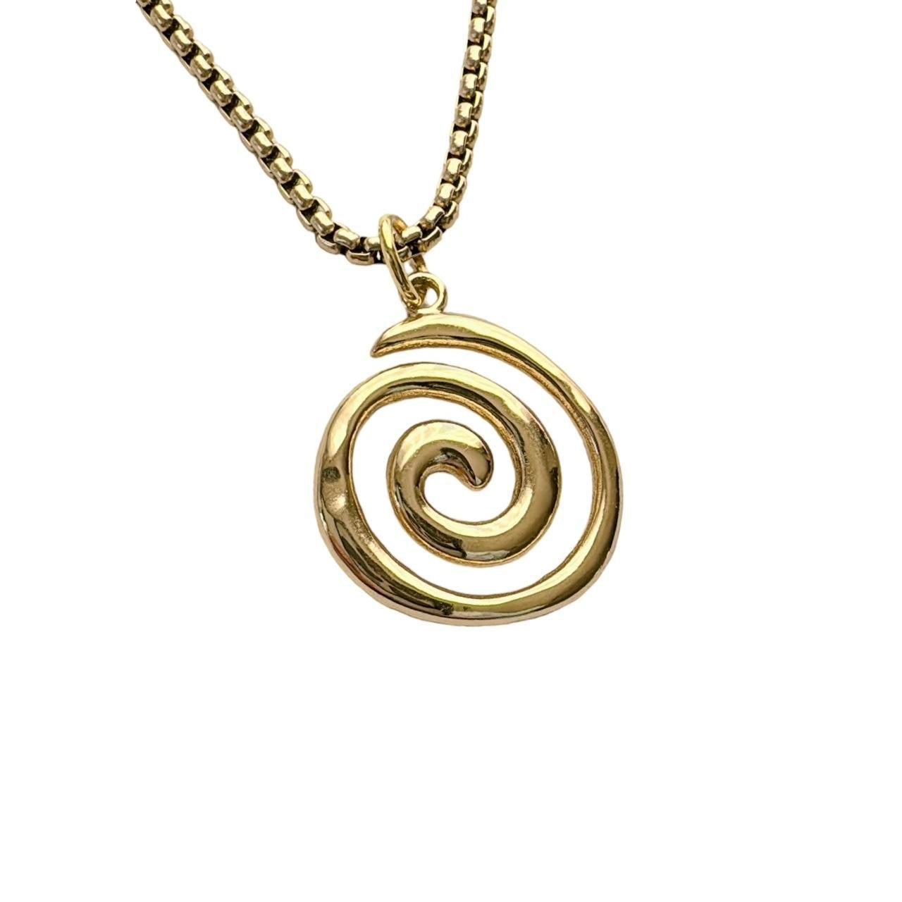 Gold Spiral Necklace