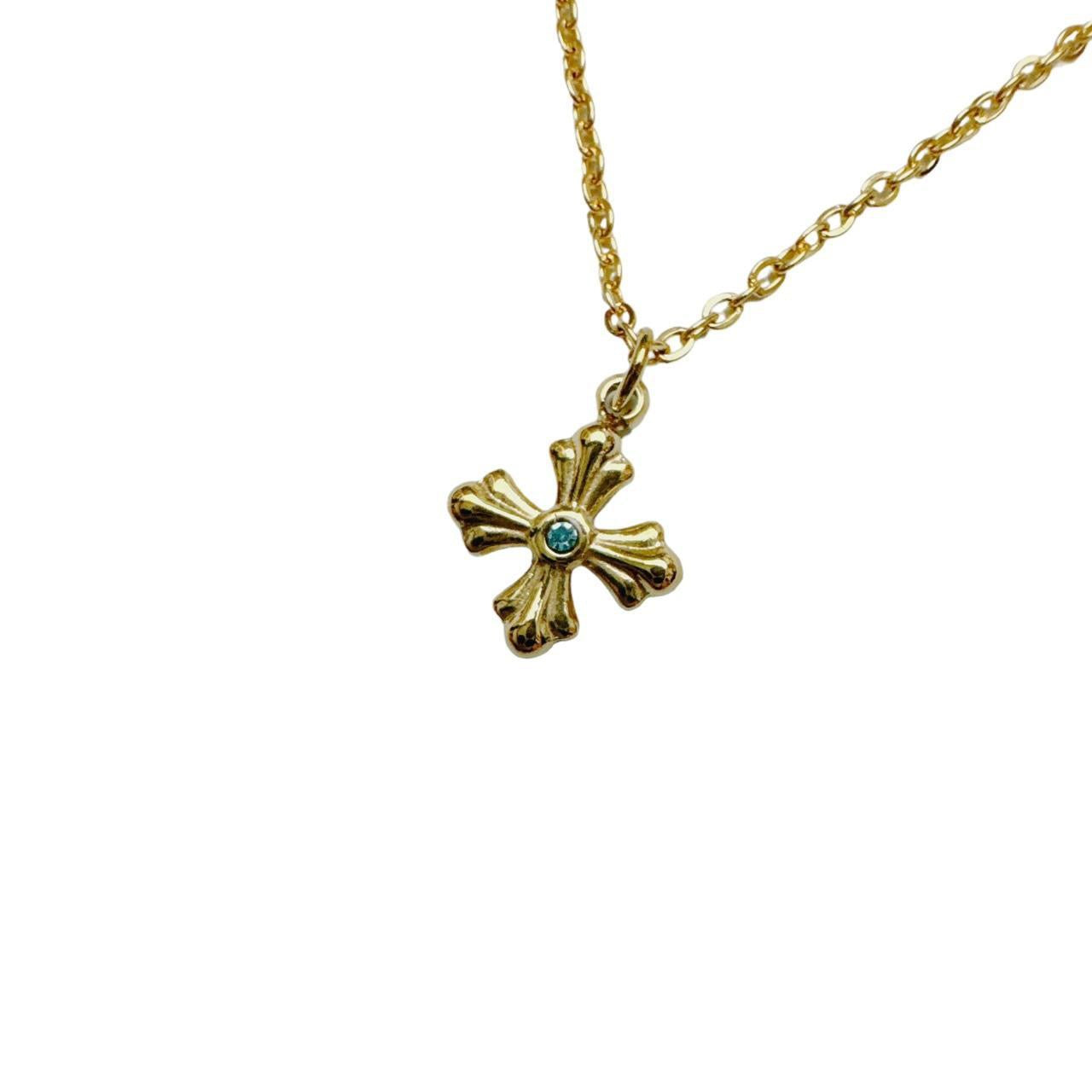 Gold Dainty Cross Necklace