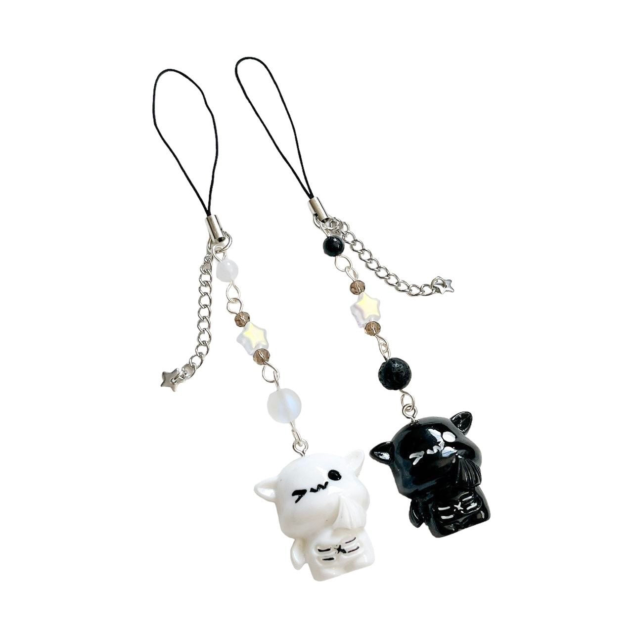 White Bat Phone Charm