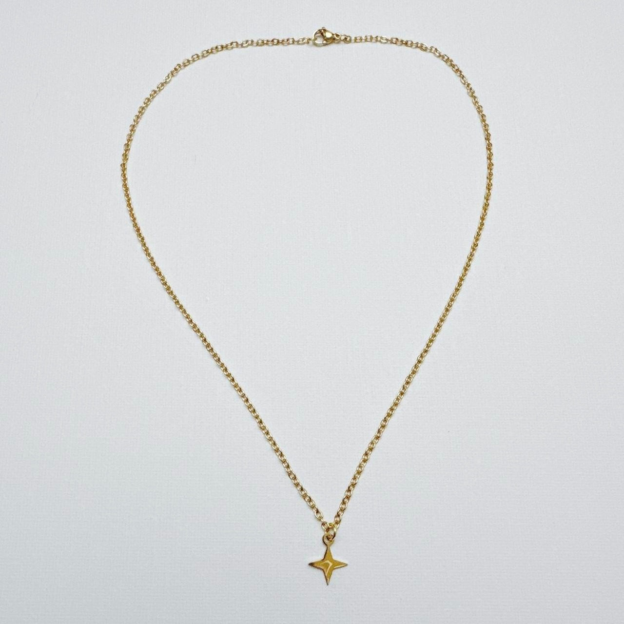 Gold Mini Sparkle Star Necklace