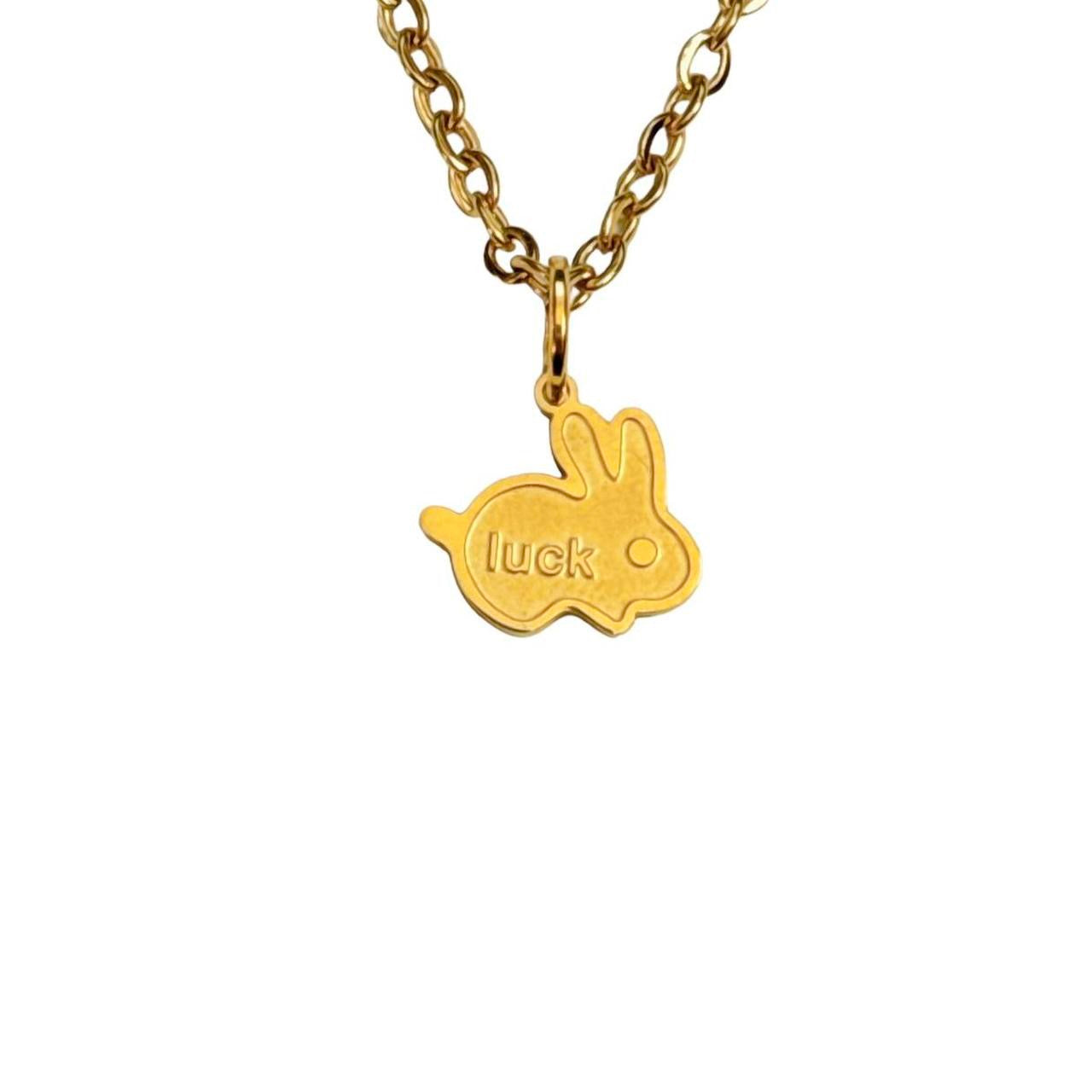 Gold Lucky Bunny Necklace