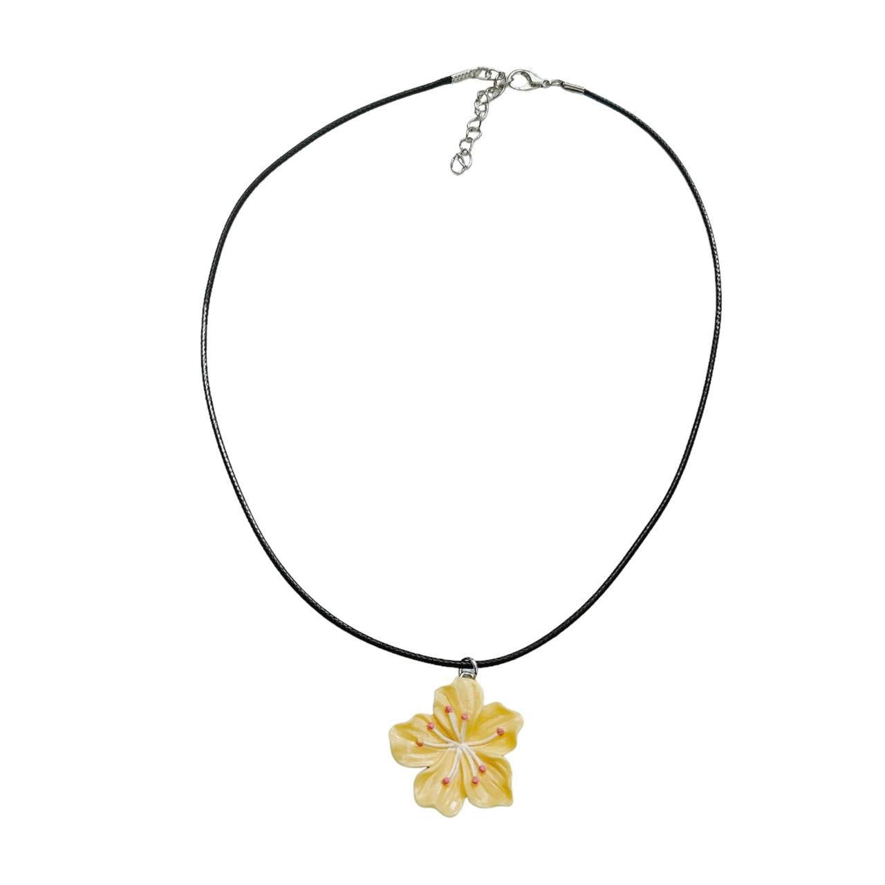 Yellow Flower Necklace