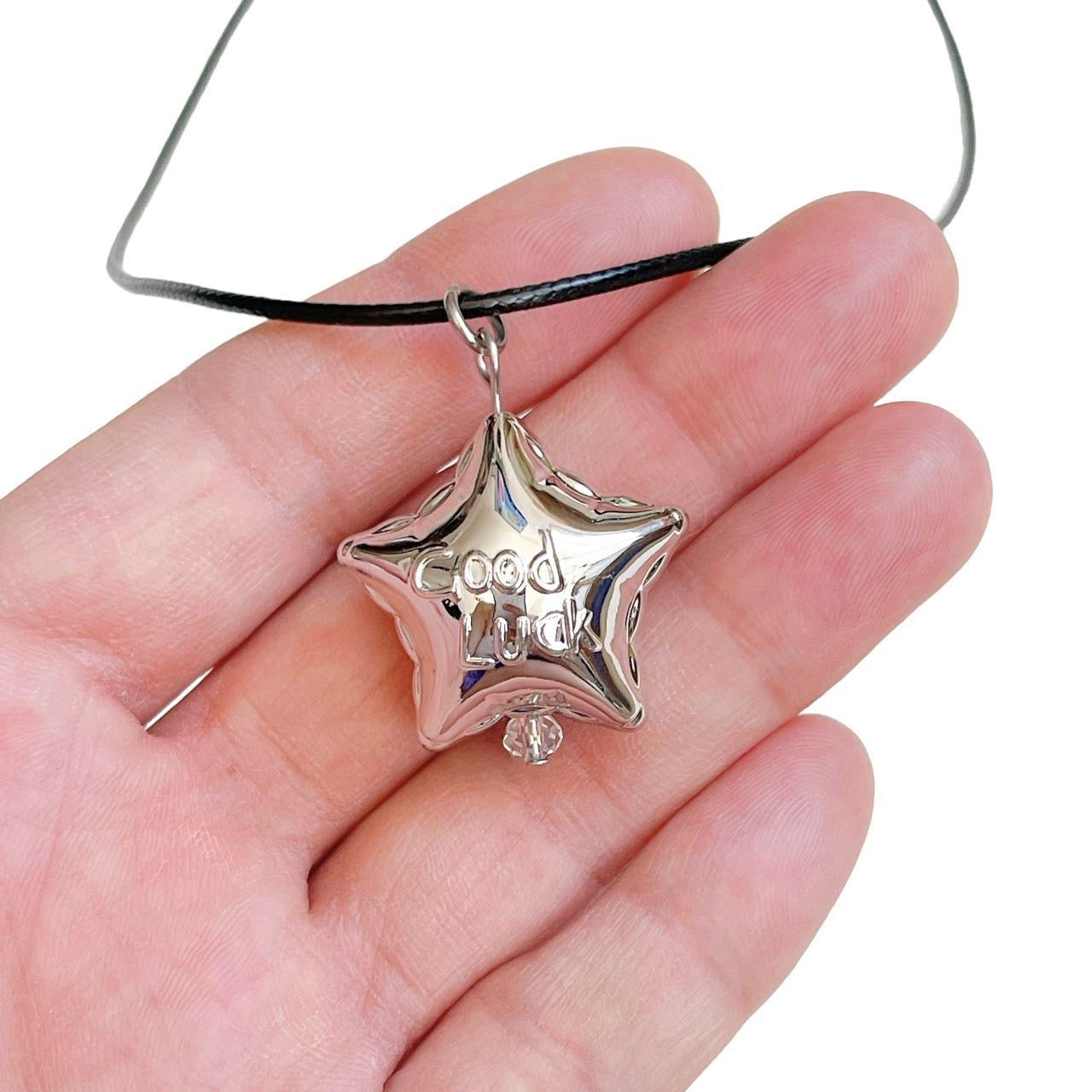 Silver Good Luck Star Necklace