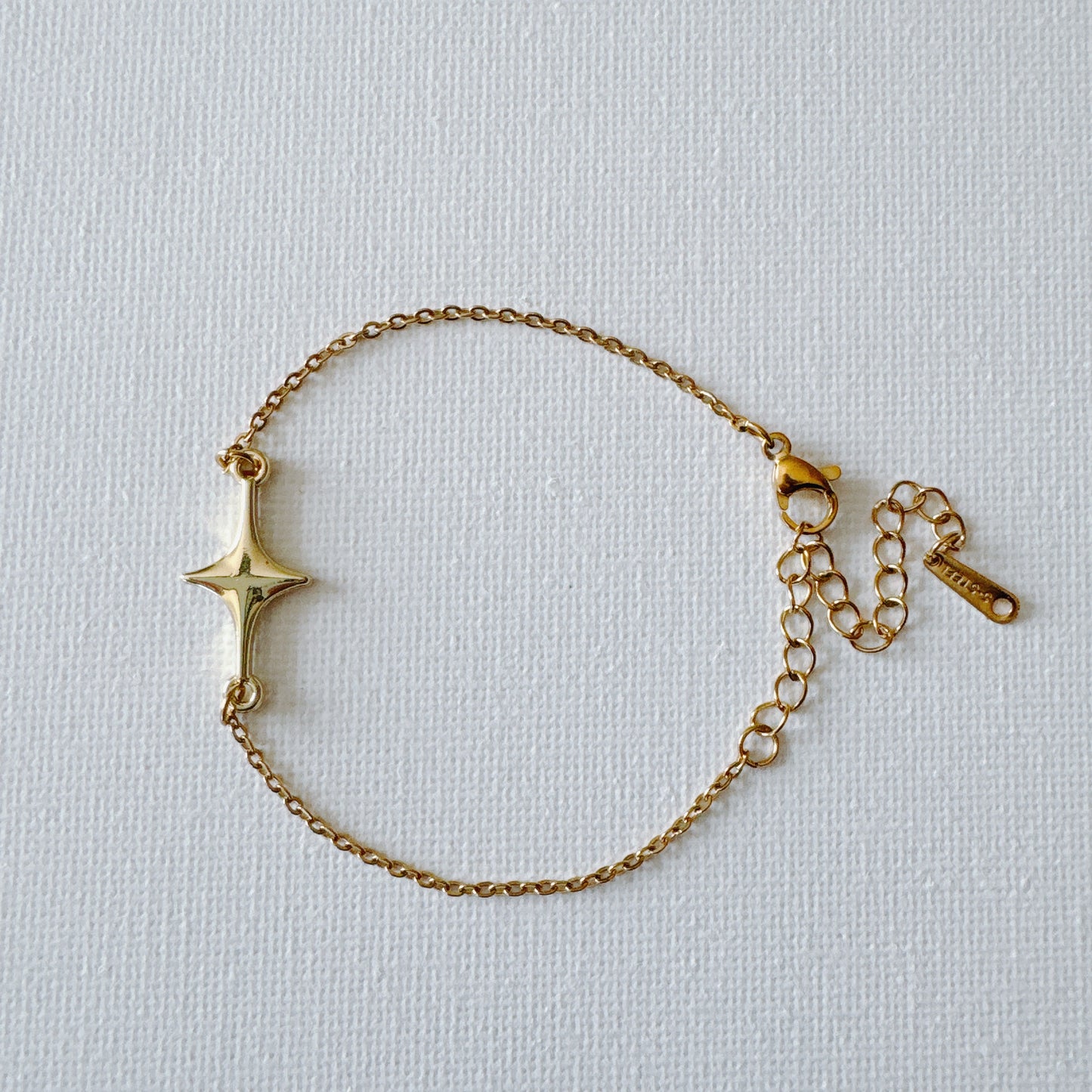 Gold Sparkle Star Bracelet