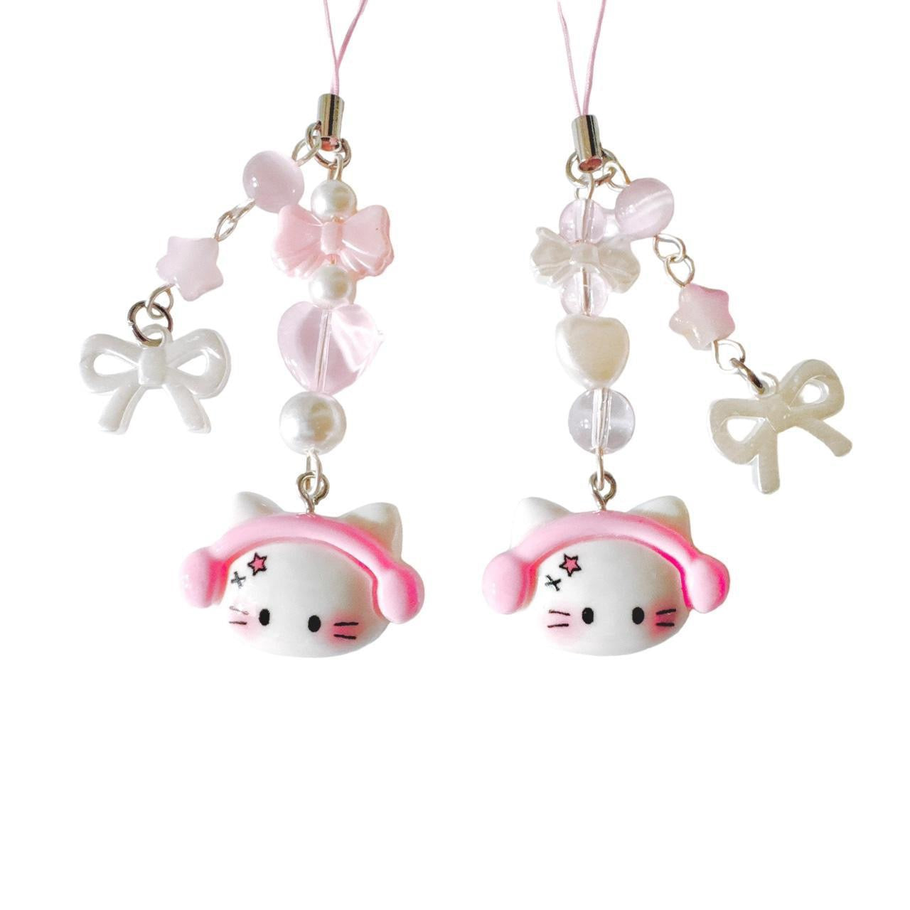 Headphone Kitty Charm - pink