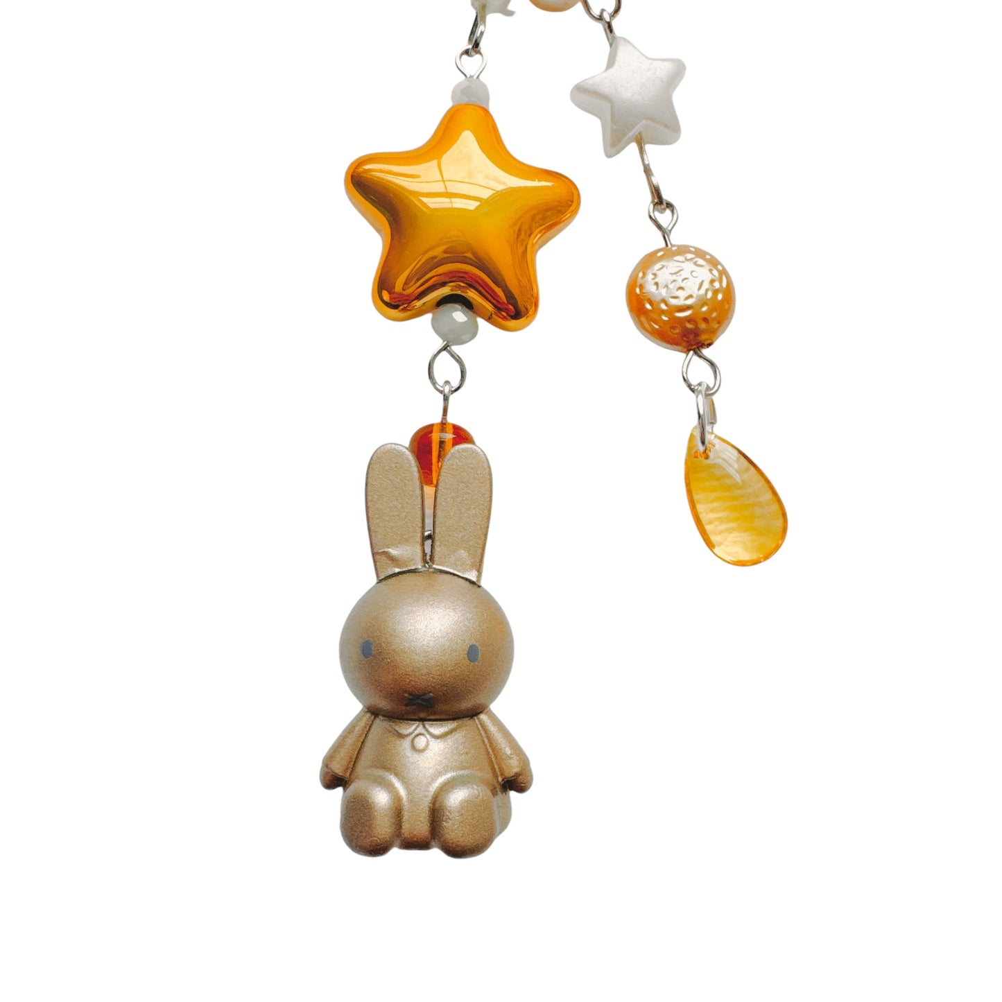 Gold Miffy Keychain