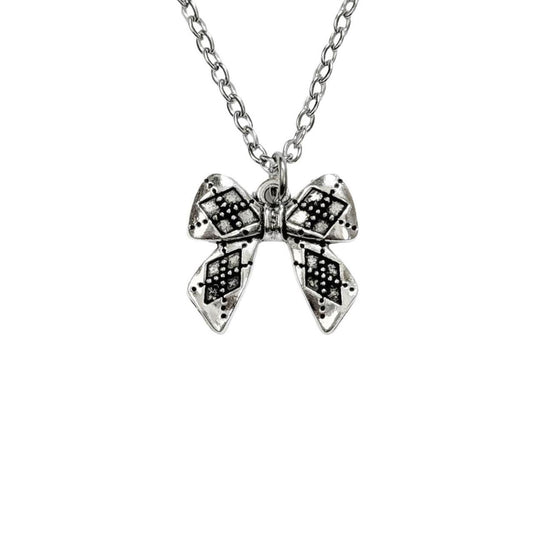 Silver Argyle Bow Necklace