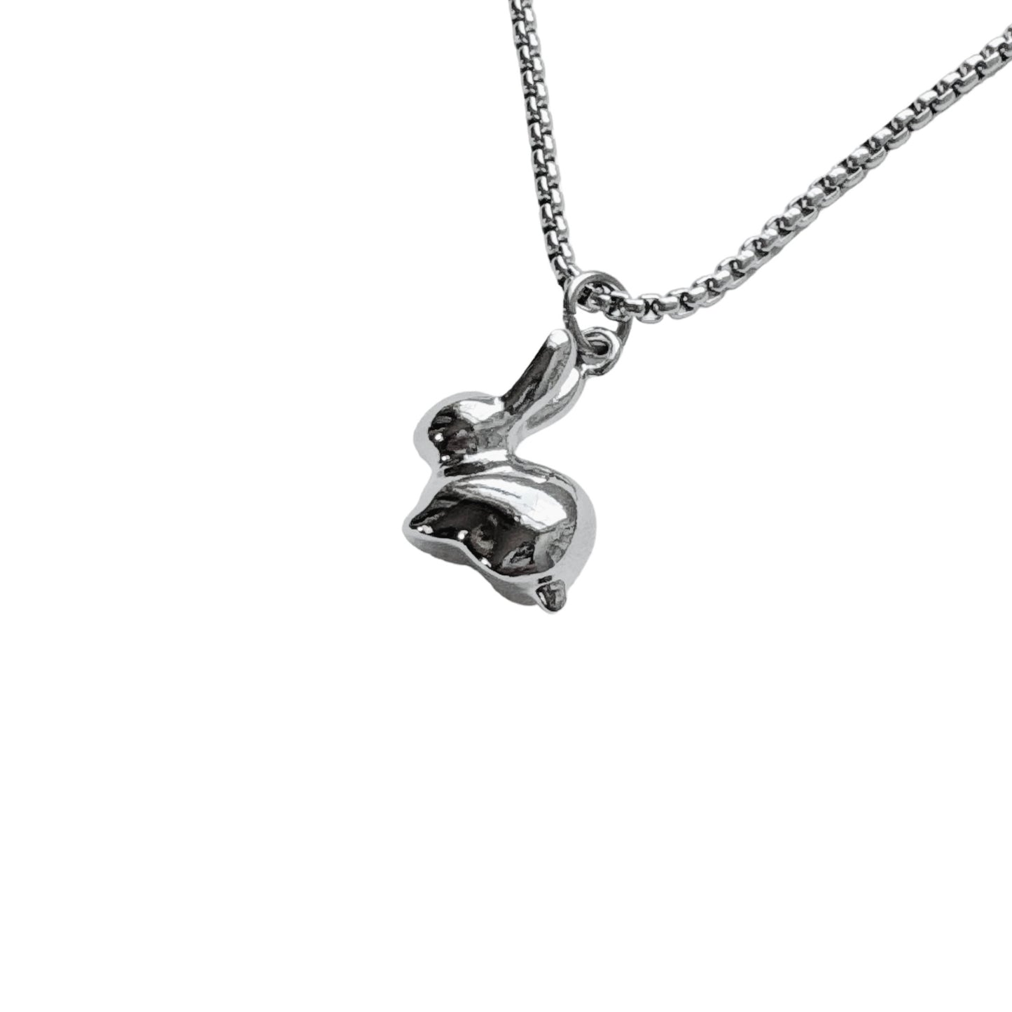 Silver Bunny Necklace