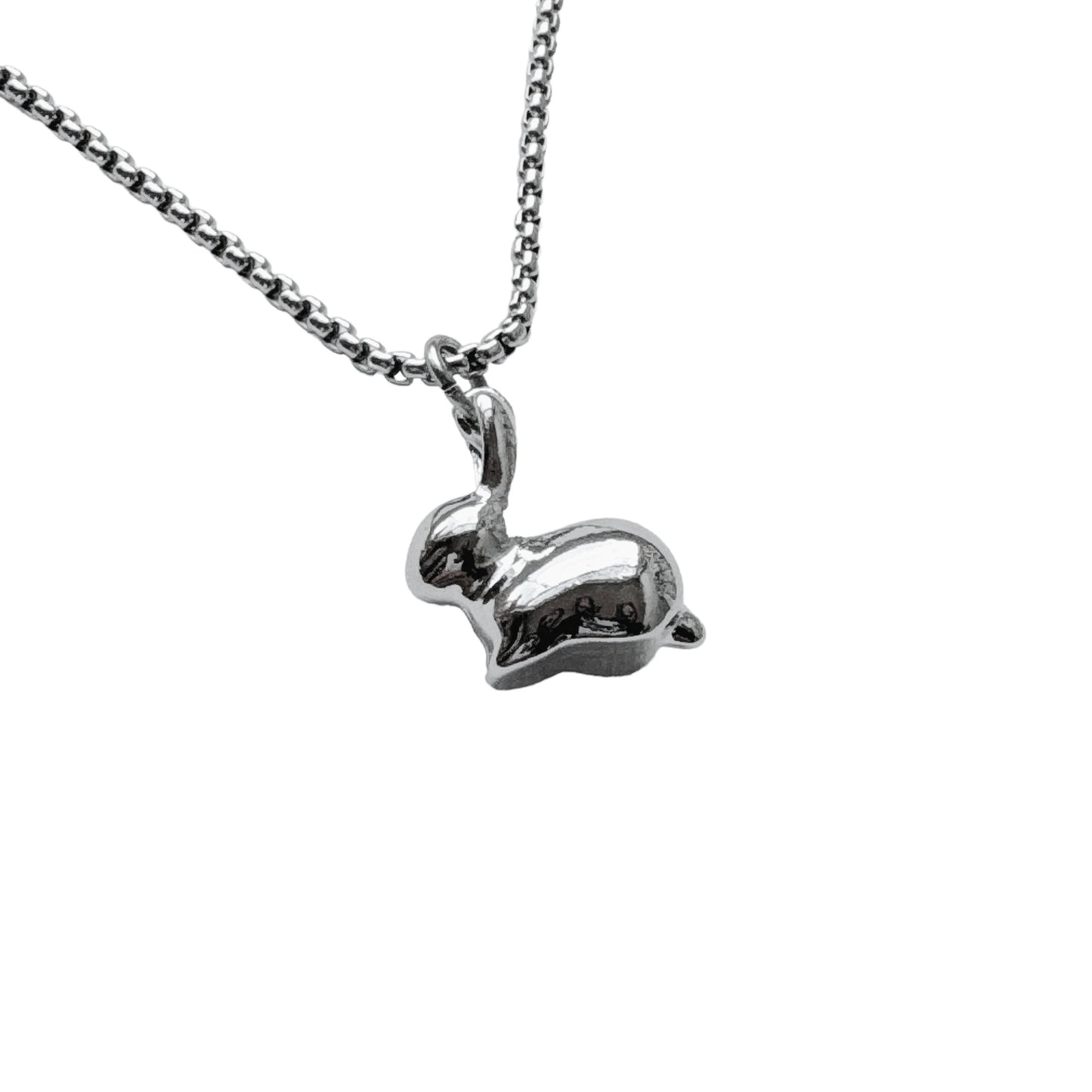 Silver Bunny Necklace