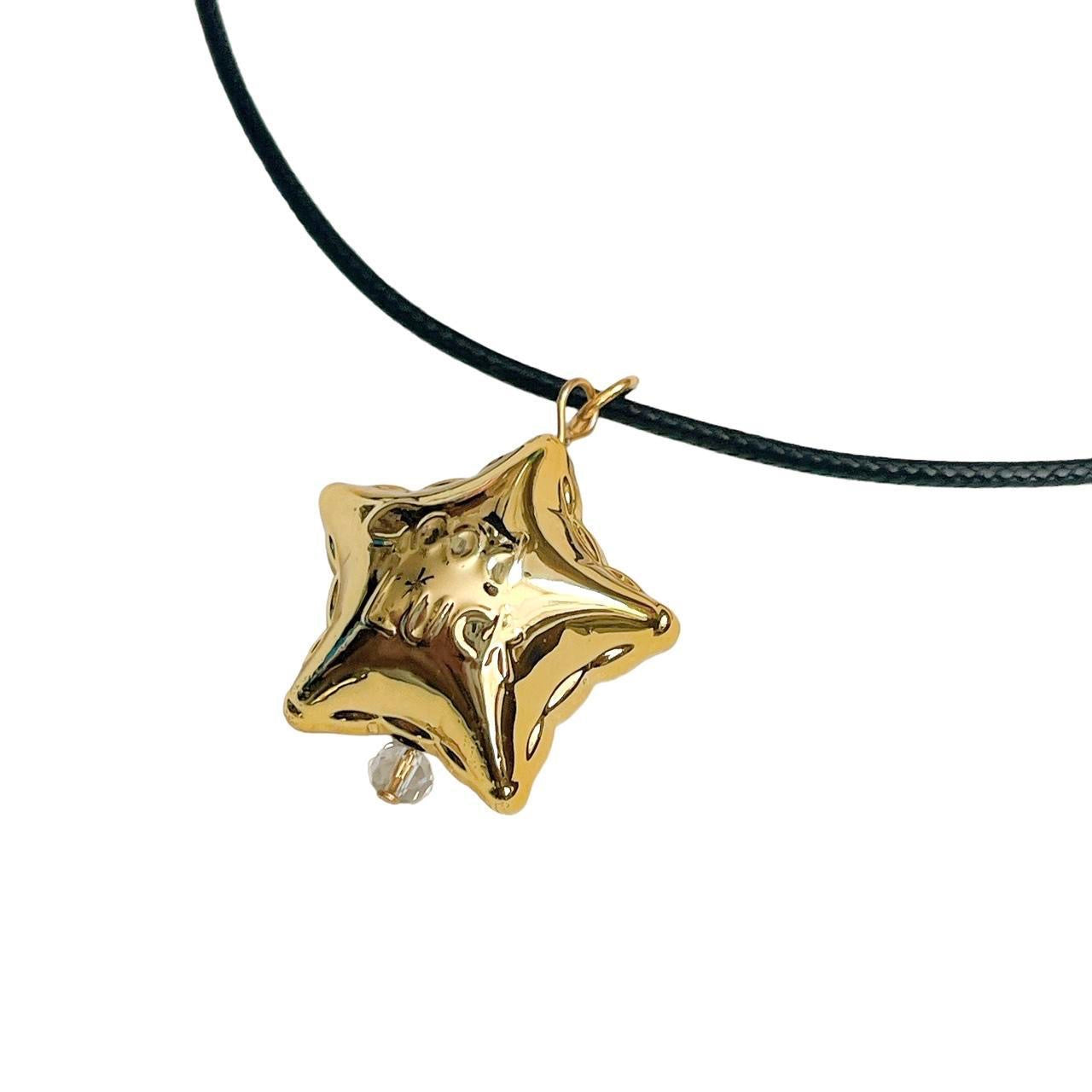 Gold Good Luck Star Necklace