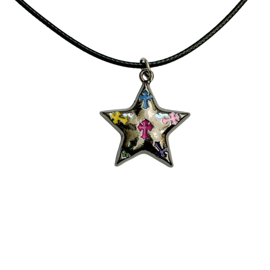 Star Cross Cord Necklace