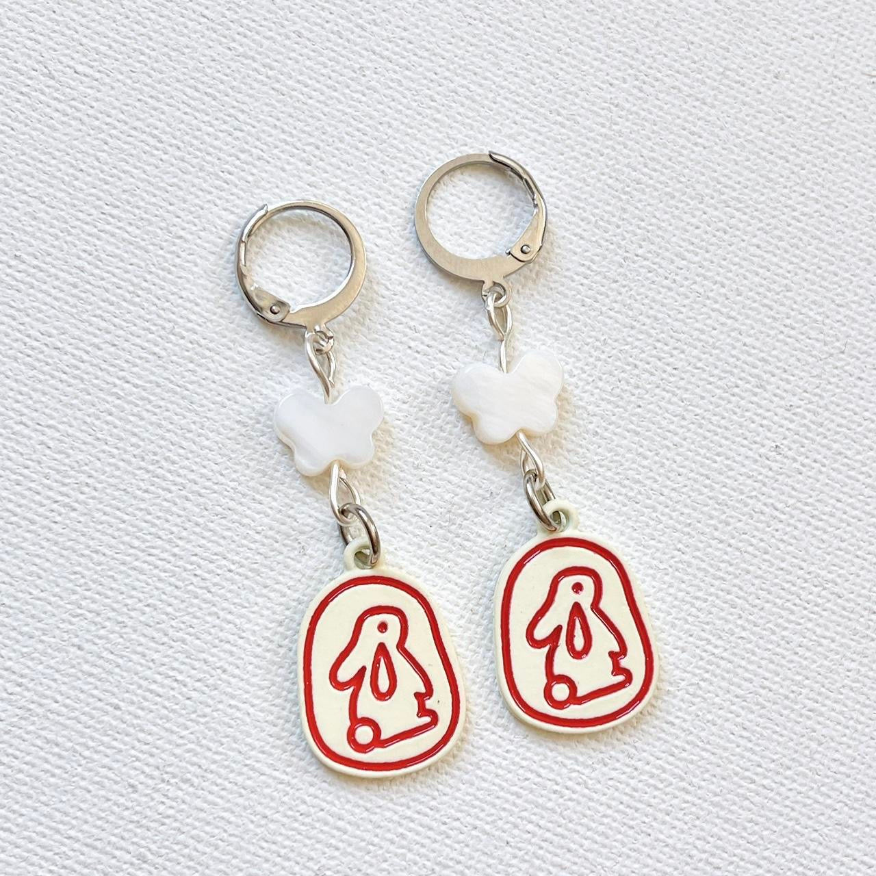 Crying Bunny Earrings