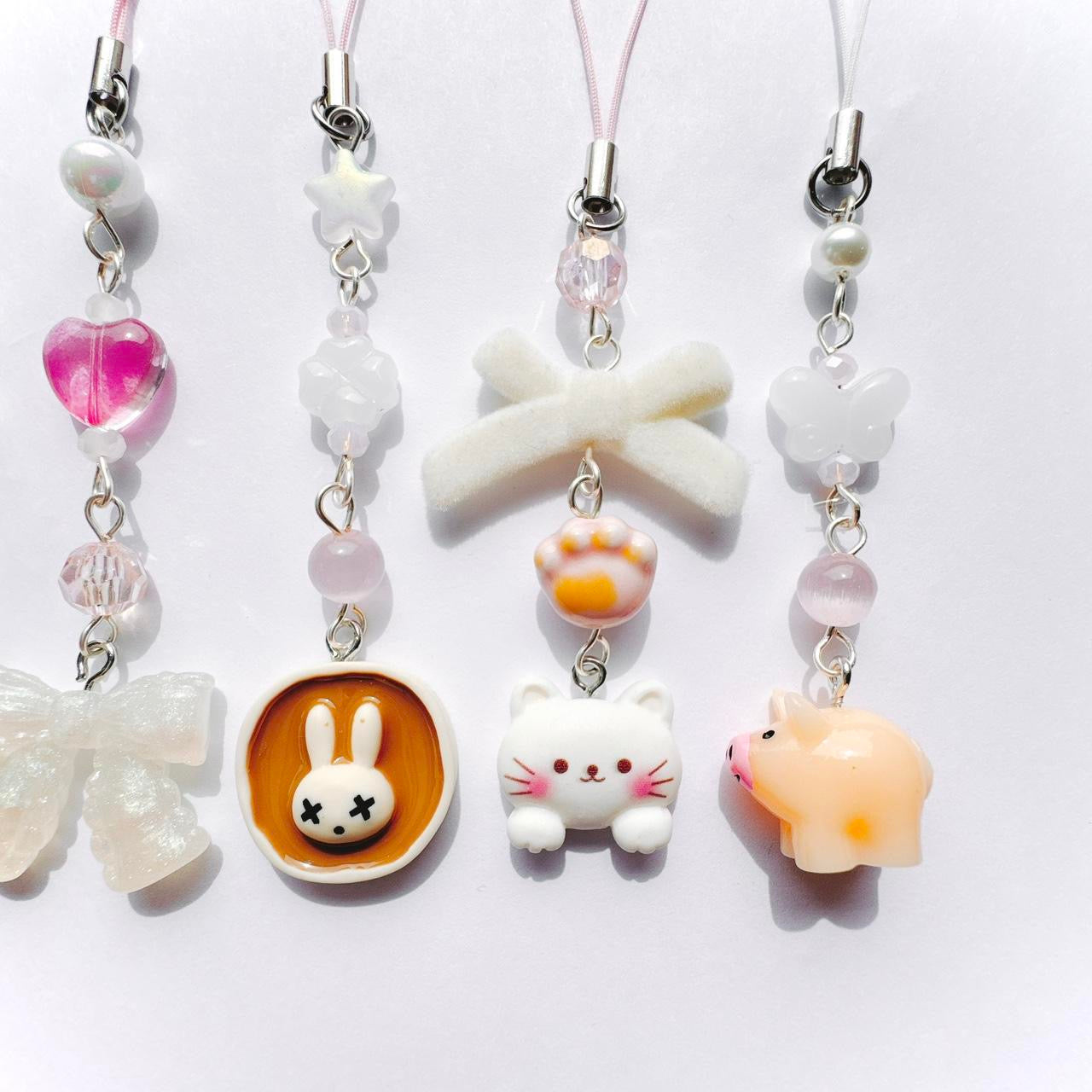 Pink Pig Phone Charm