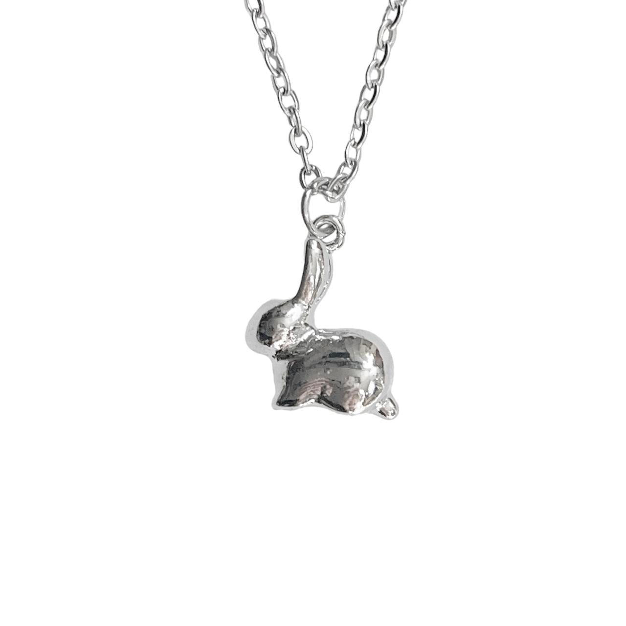 Silver Bunny Necklace